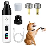 Jaxbo Silent Groom Pro Nail Grinder, 2026 New Dog Nail Trimmer, USB Rechargeable Pet Nail Grinder, Dog Nail Trimmers, Pet Paws Grooming Smoothing Tool