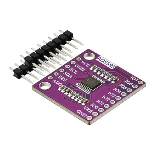 Convertisseur AD5593 programmable 12 bits avec 8 canaux i2c pour acquisition