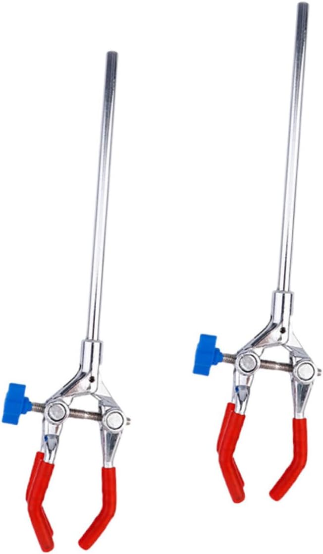 2pcs Stainless Steel Flask Clamp Lab Clamp Tool for Beaker Flask Holder