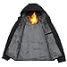 Buytop Men's Waterproof Ski Snow Jacket Fleece Lined Warm Winter Rain Jacket with Hood(5088Black02-M)