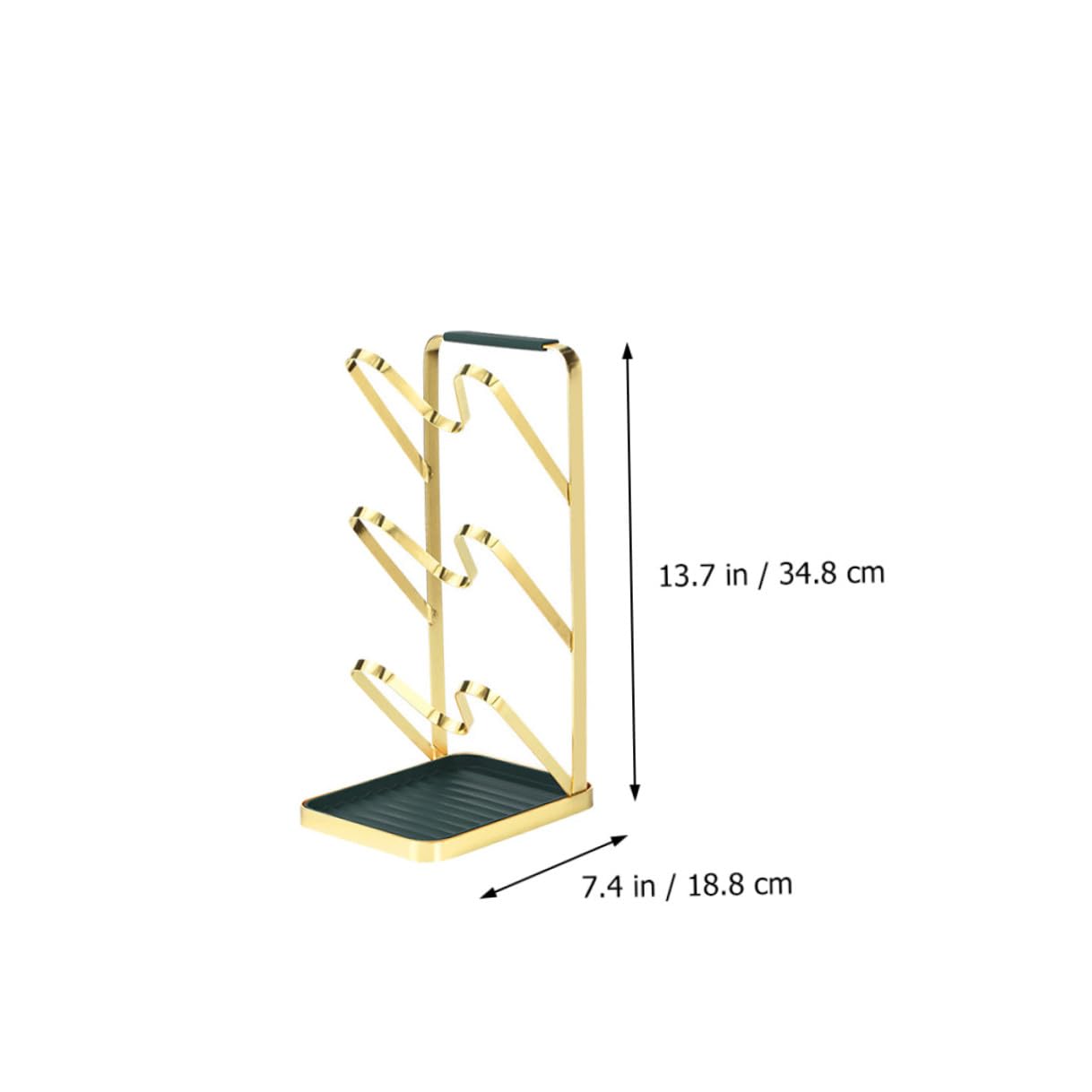 Generico Scaffale di Stoccaggio per Cucina Multistrato in Pp, Silicone e Ferro Design Creativo e Funzionale per Coperchi Pentole e Oggetti di Uso