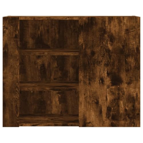 Estantería de pared y repisas de madera de ingeniería con amplio espacio de almacenamiento 5
