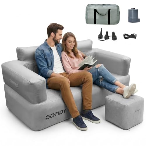 GOTIDY Loveseat with Footstool