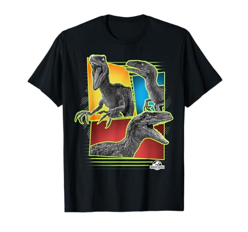 Colores primarios de Jurassic World Three Raptors Camiseta