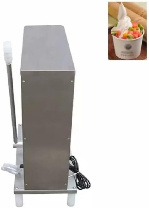 Stainless Steel Yogurt Swirl Drill Gelato Fruit Ice Cream Mixer Blending Machine
