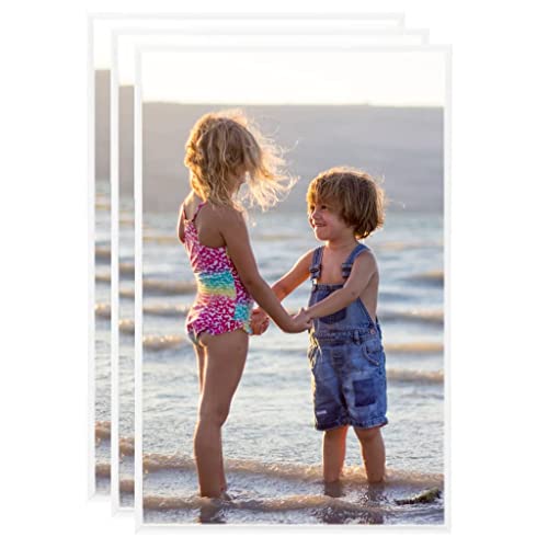 Butifooy Collage de Cadres Photo 3 pcs au Mur Table Blanc 13x18 cm MDF Cover