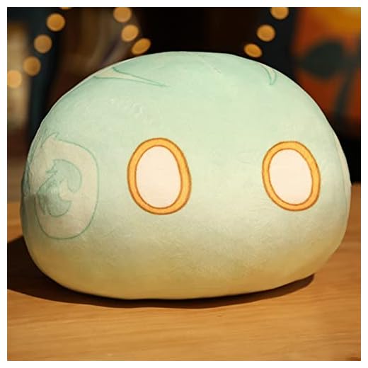 Jin Chuang Slime Cushion Game SlimeVarious Elements Söt Plysch Doll Man Kvinna Toy Present Anime 40cm (Color : Style 1, Height : 25cm)