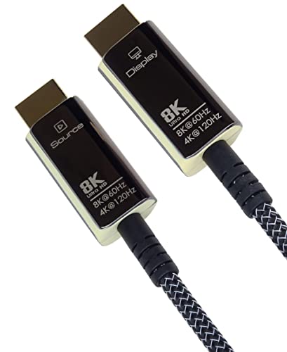 PremiumCord 8K Ultra High Speed HDMI 2.1 Optical Active Fibre Optic Cable, 48 Gbps, HDMI 2.1, 3D, EDID, ARC, HDR - Image 4