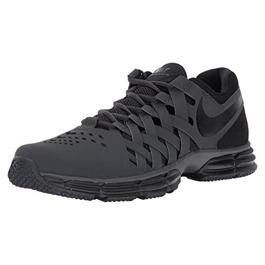 Nike Men's Lunar Fingertrap Cross Trainer, Anthracite/Black, 8.5 Regular US
