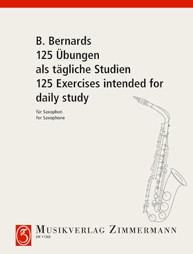 125 Exercises: pour l'étude journalière. saxophone.