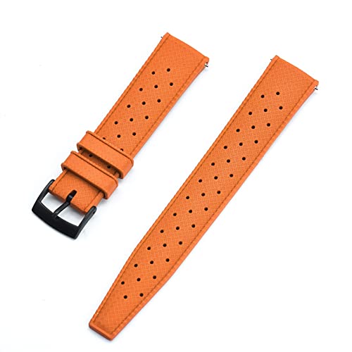 Bracelet étanche 22 mm en caoutchouc fluoré résistant au sel pour montre de sport