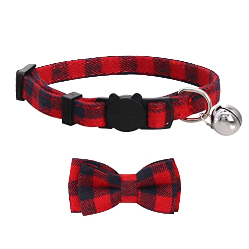 SLSON 4 Pack Cat Collars Breakaway with Bell Cat Collars with Cute Bowtie for Pet Kitten Cats and Small Dogs Pets… - Image 5