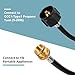 SHINESTAR 6 FT Propane Adapter Hose - Compatible with Coleman Stove, Weber Q Grill, Mr. Buddy Heater & More - Connects 1 lb Portable Appliances to 20 lb Tanks