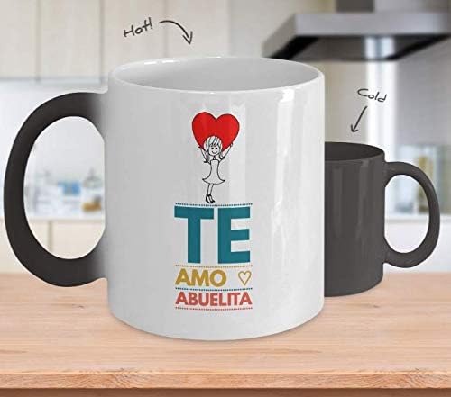 Regalo para abuela | Taza de Cafe para abuelita | Perfecto regalo para tu nana, abuela y tatas | Vaso con afirmaciones positivas, personalizadas,