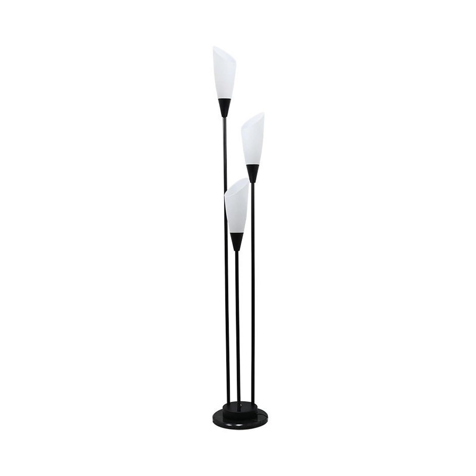 Soggiorno Lampada da terra a 3 luci Illuminazione soggiorno con base