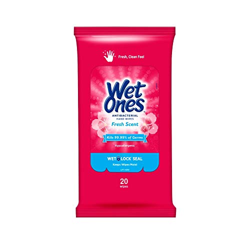 travel wipes wet ones - Fresh Scent Anti bacterial Travel Pack Wipes-Fresh Scent, 20 ct, 3 pk