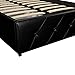 DHP Dakota Upholstered Faux Leather Platform Bed with Storage Drawers - Twin Size (Black)