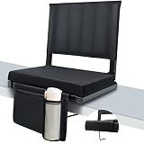 Mynt Bleacher Seats with Backs and Cushion with Back Support, Comfortable Cushion, Steel Hook, Non S