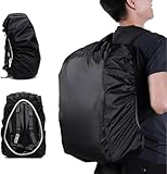 Capa Impermeável para Mochila Protetora contra Chuva, para Motoqueiro, Motoboy, Mochila Escolar, Notebook e Trilha, Preta (2)