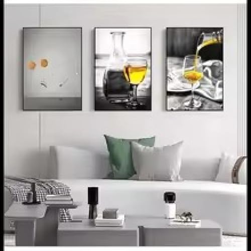 Peinture moderne abstrait vin nourriture 40x60cm affiche décoration chambre