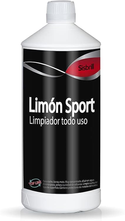 Sisbrill Limón Sport - Limpiador Concentrado para Interior y Exterior de Vehículos - 1 Litro