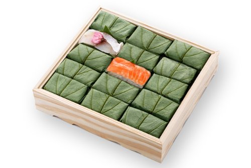 [ 高野街道名産　柿の葉寿司 ] 柿の葉すし(小鯛・鮭)15個入