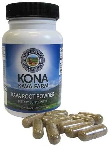 10% Kavalactone Kava Root Extract Powder Capsules (60 Capsules)