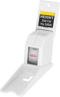 Height Measuring Tape, 2 Meters Retractable Adult Child Height Tool Ruler Metal Measuring Tool for Height Measurement(White)