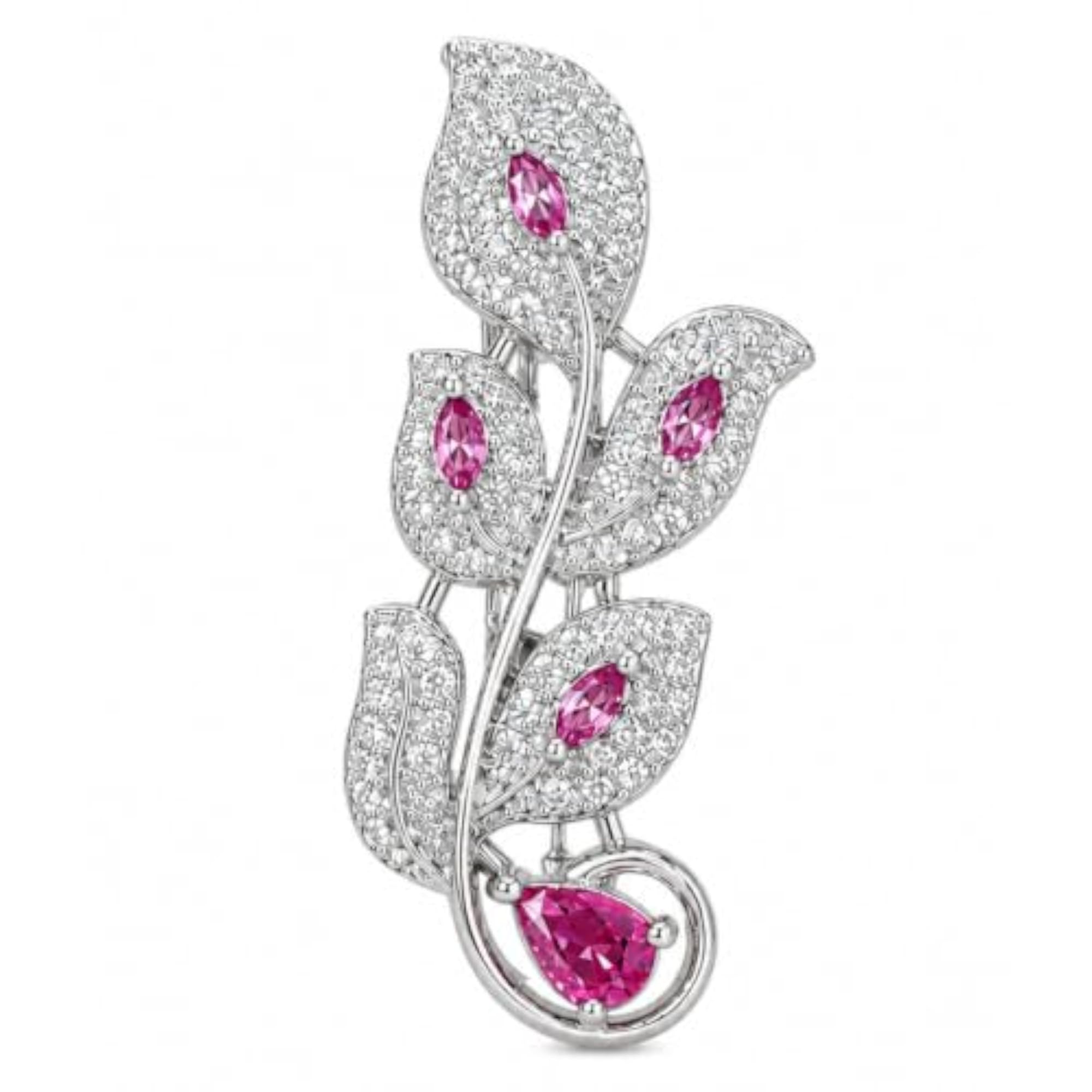 Stylish Silver-Tone Brooch for Men & Women