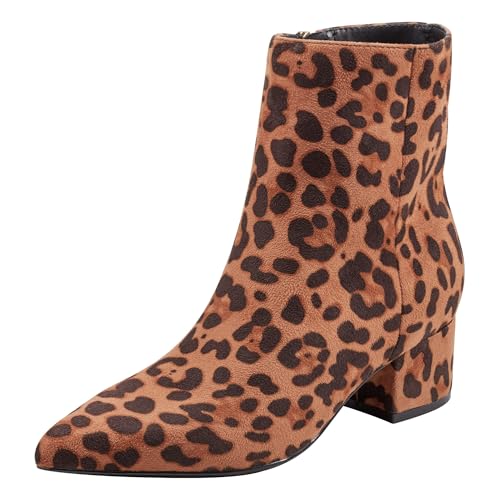 Marc Fisher Women's GISMO Ankle Boot, Leopard 200, 8.5