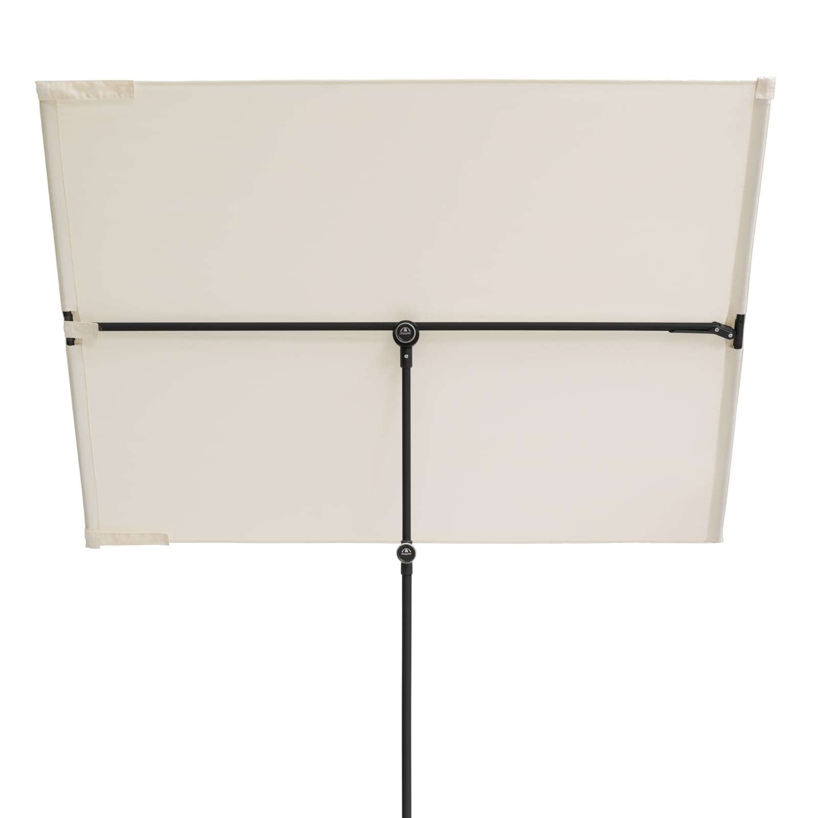 Doppler Parasol para balcón I 170x130cm en Natural I Parasol para balcón & terraza I Protección Visual Flexible I Parasol Rectangular & pivotante I Parasol de jardín para balcón
