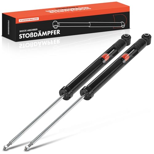 Frankberg 2x Shock Absorber Strut Rear Left Right 675mm Gas pressure Compatible with Fiesta VII HF HJ Fiesta VII Van Replace# H1BC18080AD,H1BC18080BD