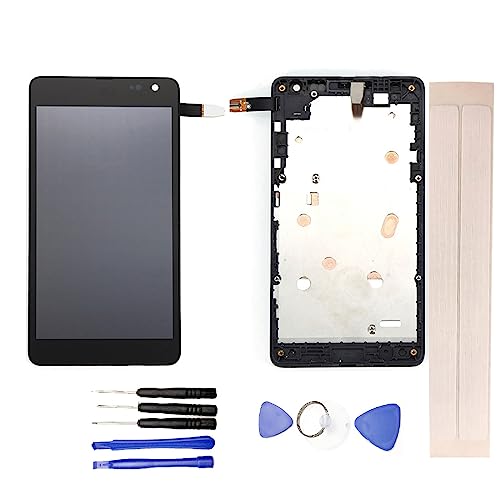 JayTong   visualización LCD y digitalizador de visualización táctil de Repuesto para No kia Micro Soft Lumia 535 N535 2S / 2C Version Negro con Marco