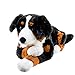 Produktbild Teddys Rothenburg Kuscheltier Berner Sennenhund groß liegend schwarz braun weiß 90 cm großer Plüschhund by Uni-Toys
