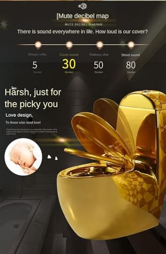 Inodoro de una pieza forma diamante, moderno, silencioso con descarga dual sifónica, altura universal para baño en casa u hotel, E-305mm miniatura 2