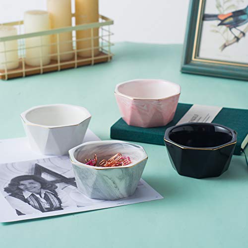 Yosco Paper Clip Holder Geometric Ceramic Paper Clip Dispenser For Desk Cute Paper Clip Organizer Office Binder Clip Holder (Pink) #TOP1