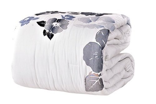 Casa Bajajio Dah-0429 Dahlia 7-Piece Comforter Set, Queen, White #TOP3