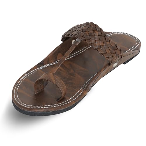 Image of DFR Ethnic Sandals For Boys Men, Comfortable Men's Rajasthani Slipper Chappals