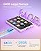 64GB MP3 Player with Bluetooth 5.3, Portable Digital Lossless Music Player with Built-in Speaker, 2.4 in Full Touch Screen, FM Radio, Line-in Voice Recorder, Earphones Included, Support up to 128GB