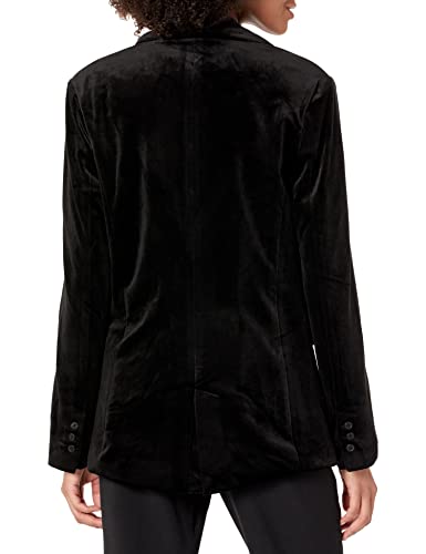 [Blanknyc] Womens Luxury Clothing Oversized Blazzer With Pockets, Comfortable & Stylish Coat, Closing Time, Large #TOP1