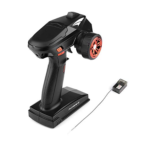 Drohneks Trasmettitore Radio trasmettitore radiocomandato 2.4G 4CH RC con Ricevitore per Serbatoio Auto Elicottero RC