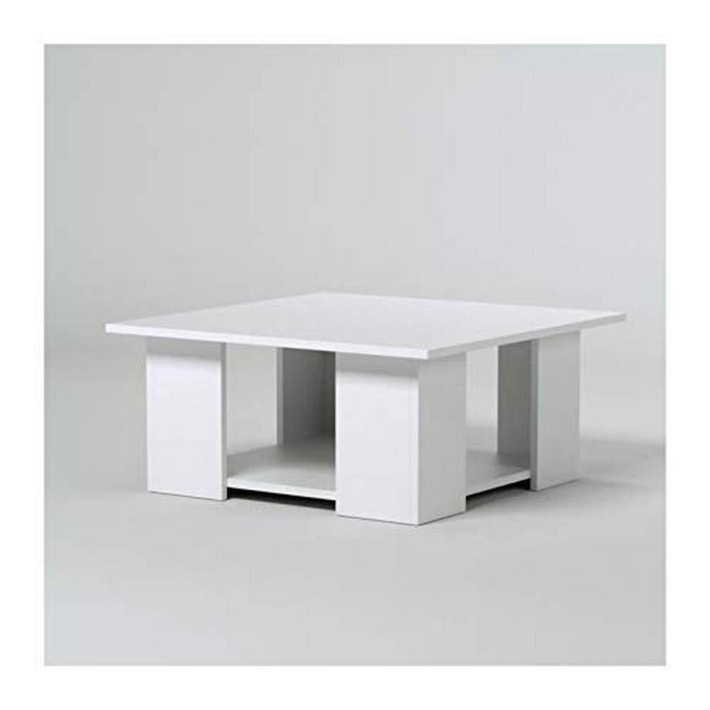 TemaHome Symbiosis Square Coffee Table, White, 67 x 67 x 30.5 cm