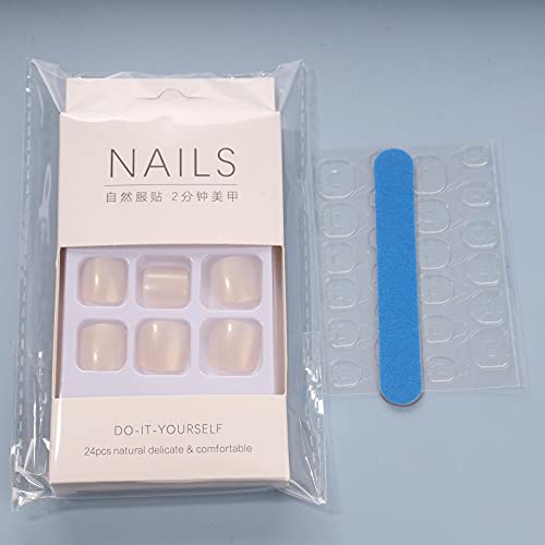 Yheakne Shiny Coffin Press On Toenails Glossy Ballerina Fake Toe Nails Solid Clip On Nails Art Full Cover Acrylic Toenails Artificial False Toenails Tips For Women And Girls 24Pcs (Shimmer White) #TOP3