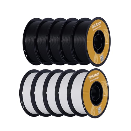 Kingroon High Speed PLA Bundle 3D Printer Filament 1.75mm, 3D Printer Rapid Filament for 30-600mm/s Hyper Printing Filament, Dimensional Accuracy +/-