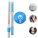 Healvian Rotating Stainless Steel Mop Replacement Handle Stick Expandable Commercial Mop Pole Replacement for Floor Cleaning for Home and Industrial Use