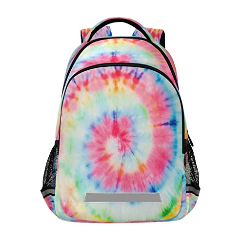 Kcldeci Gestreifter Regenbogen-Rucksack für Kinder, Jungen, Mädchen, Schultasche, Büchertasche, Basic, Reisen, Tagesrucksack, wasserabweisend, lässiger Rucksack Cover
