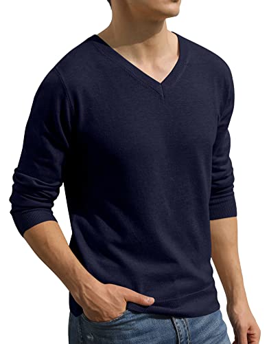 Sailwind Mens V-Neck Wool Knit Casual Pullover Sweater2