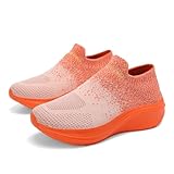 Roltte Walking Shoes for Women Slip On Nurse Slip Resistant Work Sock Fashion Sneakers Food Service Platform Comfortable Weight Light