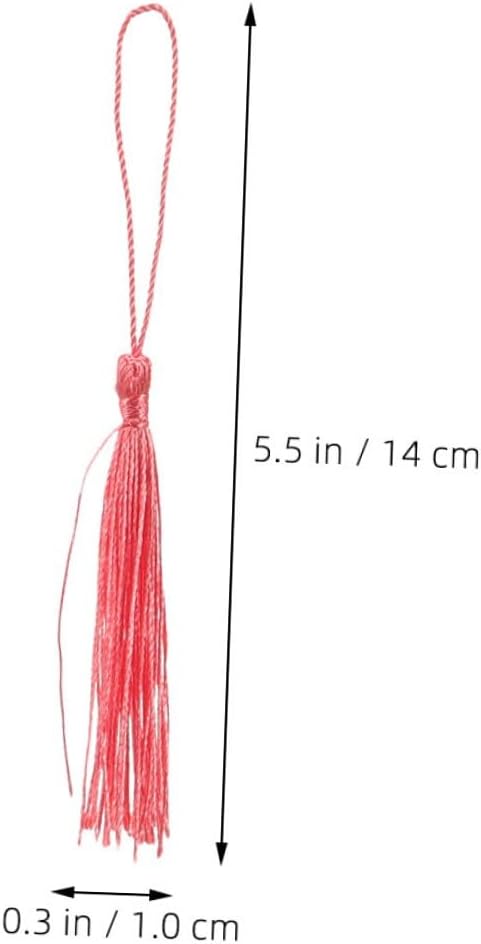 Uonlytech 240pcs Mini Tassels for Graduation Caps and Bookmarks, Soft Handmade Fan Tassel Charms for DIY Crafts, Jewelry Making, Keychains, and Sewing Accessories Random Color