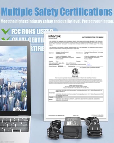 image for BatteryMon 45W 19.5V 2.31A Laptop Power Adapter Charger for HP 741727-